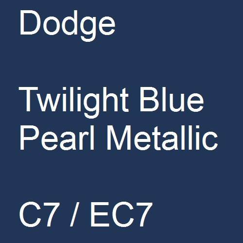 Dodge, Twilight Blue Pearl Metallic, C7 / EC7.